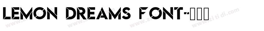 Lemon Dreams font字体转换